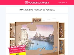 🧩 Puzzeltafel Voor 1500 Stukjes 🔥 €10 Extra Korting / Deepsleep Zijden Masker 1+1 / EMS Voetstimulator / Fleece Panty / Nano Tape 1+1