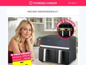 PRIJSVERLAGING! 📣 Dubbele Airfryer XXL / Long Fit Boxers / Ethanol Brander / Dierenverjager / Afweer Mat
