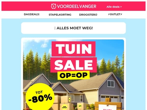 🚨 LAATSTE KANS: Tuin Sale Opruimprijzen!