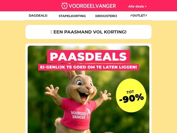 🥚🐰 EI-genlijk te goed om te laten liggen... HOGE KORTING Op Paasdeals
