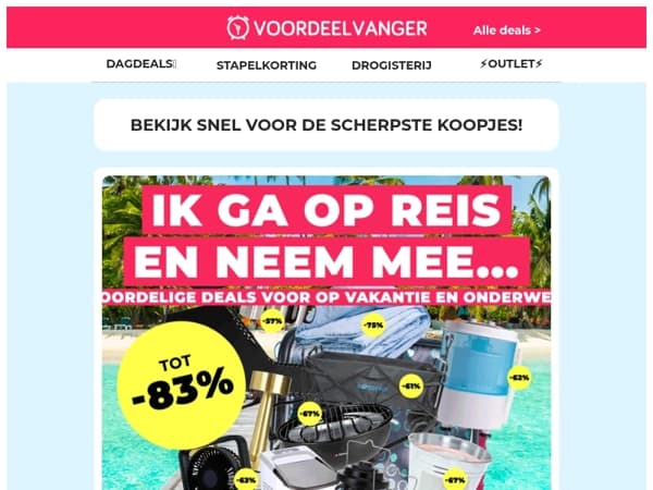🧳☀️ Ik ga op reis en neem mee... 80+ Voordelige DEALS!