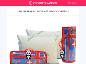 🐼 1+1 GRATIS: Bamboo Air Pillow (Met Traagschuim) / Puzzeltafel Premium / Flinq Solar Spike / Tuinbankje / Auto Ontvochtiger 1+1