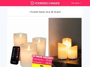 💥 FINAL SALE 💥 Oplaadbare Kaarsen 25% EXTRA Korting / 10-Pack Boxers / Roterende Mop / Up Down Buitenlampen 2+2 / Oximeter 1+1