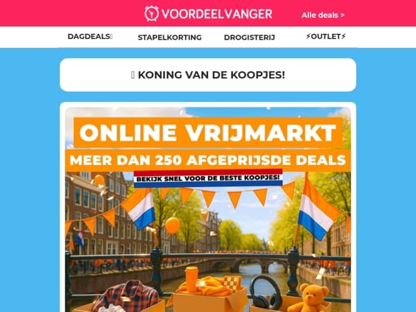 🧡 CODE ORANJE 💥 Torenhoge KORTING In De Online Vrijmarkt!