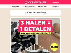 👉 3 HALEN = 1 BETALEN: Laatste Kans op GRATIS Dekbedovertrekken 🚨