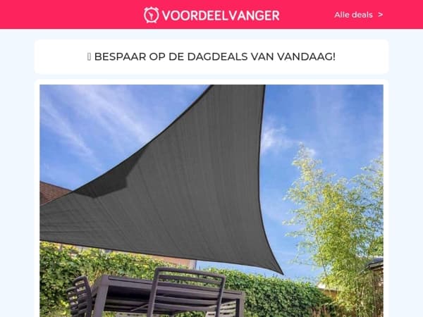 🤯 VANDAAG -79% Korting: XL Schaduwdoek / Tuinslang Met Haspel / Aanpasbaar Kussen 1+1 / Opvouwbare Stoel / Fruitvliegjes Vanger 8+8