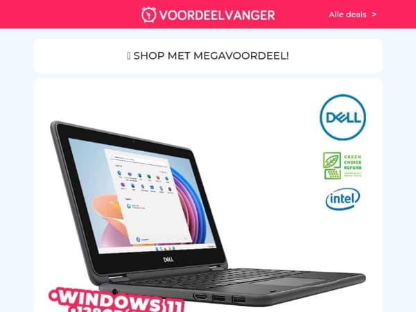 💥 PRIJSBREKER: Dell Laptop -63% Korting / Tuinbank Deluxe / Föhnborstel / Fleece Deken 1+1 / Wifi Camera