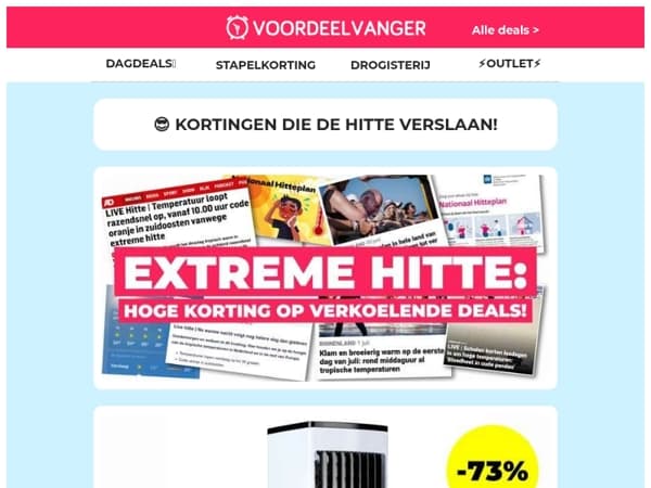 ❗️ HITTE ALARM: nu hoge korting op verkoelende deals 🥶
