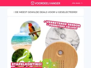 🦜🏝️ Nieuw: 67% KORTING Op Vogeldoosje + Zee- En Junglegeluiden / Hoofdlamp 1+1 / Batterijen 36+36 / T-Shirt / Dash Wasmiddel