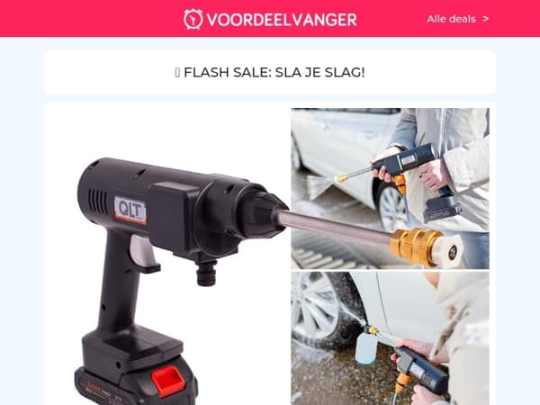 Nieuwe Voorraad 💦 Draadloze Hogedrukreiniger -55% / 3-In-1 Noodradio / Solar Muurlamp 2+2 / Opvouwbare Wandelstok / Jerrycan Metaal