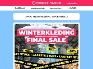 💥 FINAL SALE 💥 OPRUIMING op alle winterkleding!