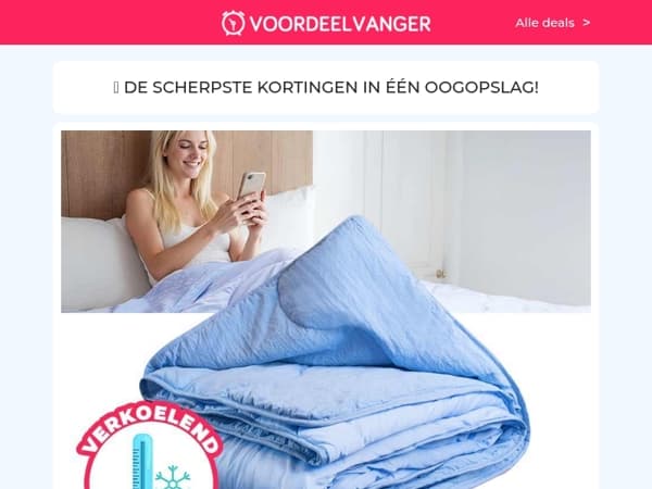 🎉 78% KORTING: Verkoelend Dekbed IceYarn / Draadloze Luchtcompressor / Transportwagen / Dubbele Fietstas / Oplaadbare Eeltverwijderaar