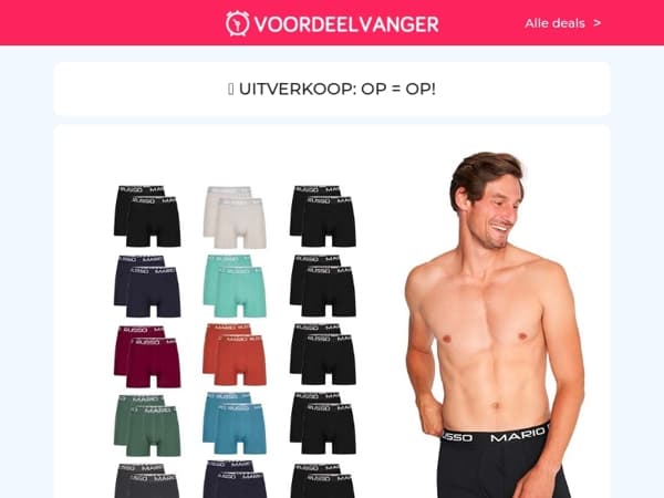 ✅ 10x Boxers Met HOGE KORTING / Verduisterend Gordijn / Oplaadkabel 1+1 / Kledingstomer / Buitenlamp 1+1 / Schoonmaakset
