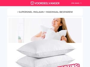 💥 NERGENS GOEDKOPER 💥 2x Donsulette Kussens / Half Zip Trui Opruiming / UV Muggenvanger / Gillette Scheerset / Speaker