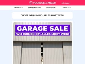 🚨 GARAGE SALE: hoge korting op 200+ artikelen!
