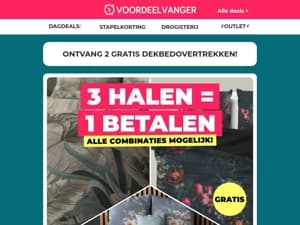 ❗️ TIJDELIJK: 3 HALEN = 1 BETALEN op dekbedovertrekken!