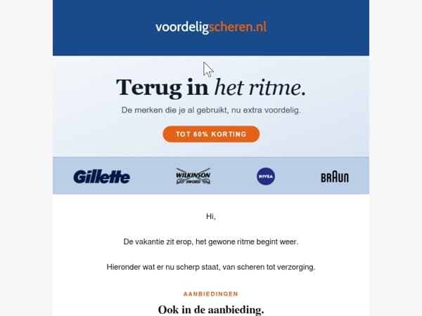 Vakantie voorbij, alles weer op scherp