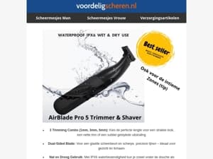 Scheermesjes | mannen verzorging | veel jaarpacks