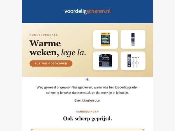 Warme weken, lege la