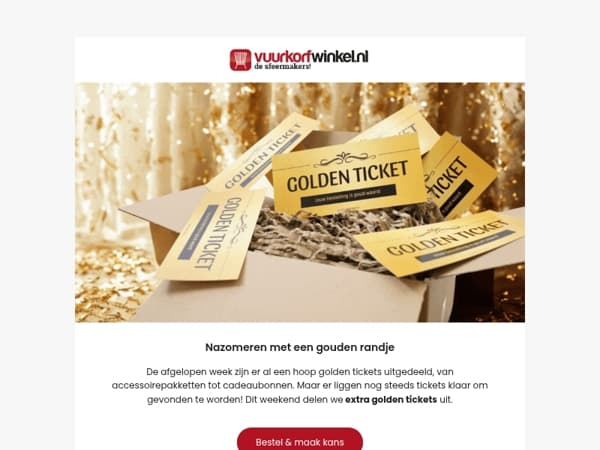 Dit weekend: extra golden tickets!