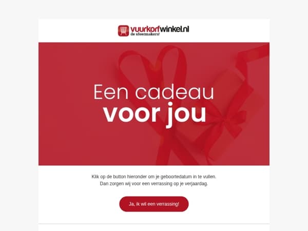 Wij willen je graag verrassen!