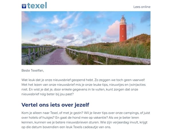 Vaarwel, Texelfan