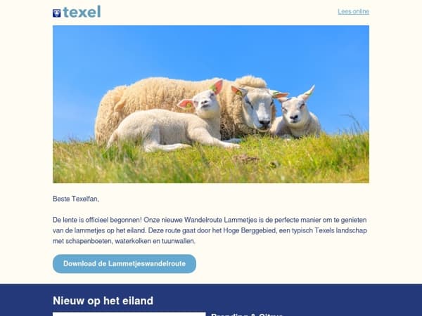 Nieuwe: Wandelroute Lammetjes