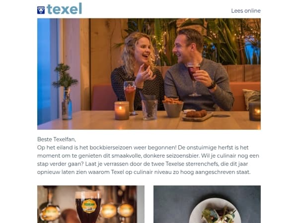 Texel in de herfst: bockbier, sterren en avondlicht