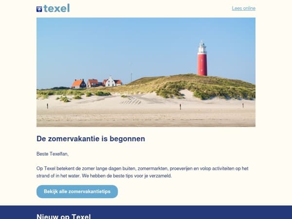 Zomervakantie op Texel: tips en tickets