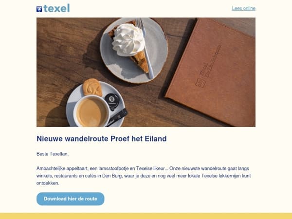 Nieuwe wandelroute: Proef het Eiland