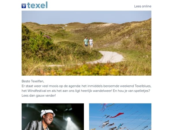 Texelblues komt eraan