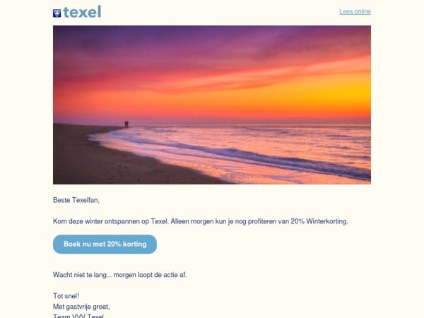 Wil je deze winter nog ontspannen op Texel?