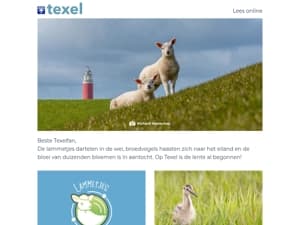 Op Texel begint de lente al!