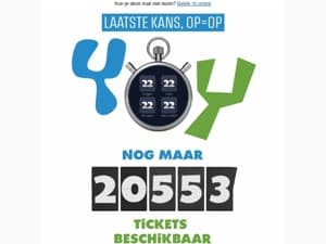 Laatste kans: tickets voor € 22
