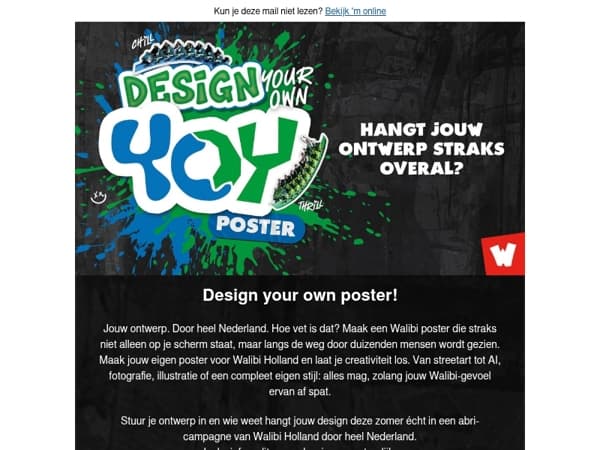 Design jouw eigen Walibi poster 🎨