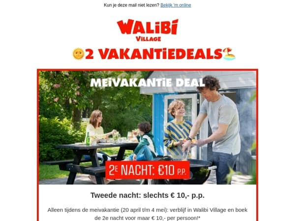 🎢 Overnachten bij Walibi: mei- en zomervakantie deals