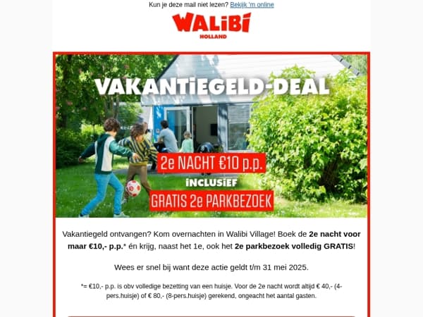 🏠 Korting op overnachten: 2e nacht voor €10