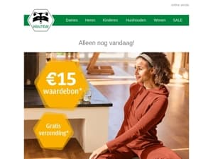 ⚡ Alleen nog vandaag ⚡: €15-waardebon + gratis-verzending* 🎁