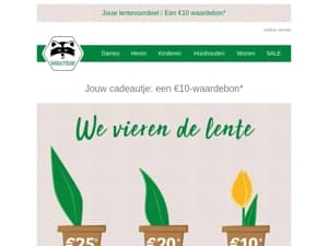 ✨ Alleen nog vandaag: een €10-waardebon* cadeau!