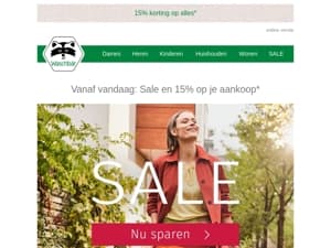 ✨ Sale + 15% op alles* ✨