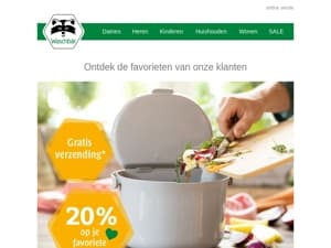 Verrassing! 20% op je favoriete artikel + gratis verzending* 💖🌟 Onze klanten kiezen ...