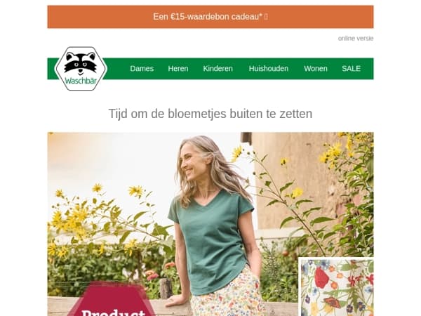 🌸 Ons produkt van de maand: een vrolijke bloemenrok 20% gereduceerd! 🌼 