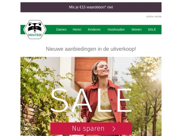 Nieuwe artikelen in SALE 🌈 Een €15-waardebon* cadeau!