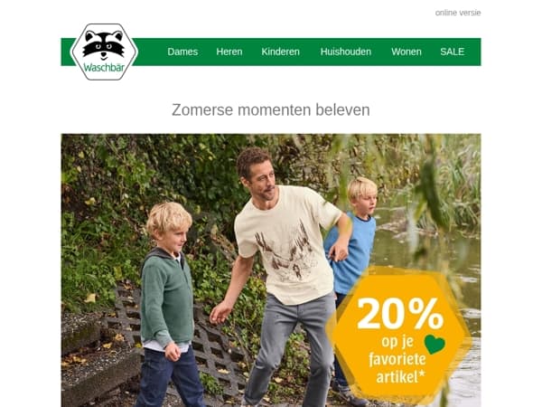 Vier de zomer! ☀️ 20% korting* op het duurste product