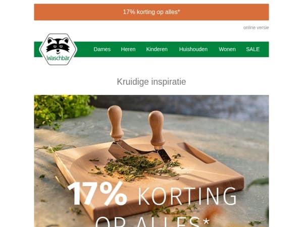 ✨ Vanaf vandaag: 17% korting* op alles 💝 Ontdek ons kruidige assortiment 🌿