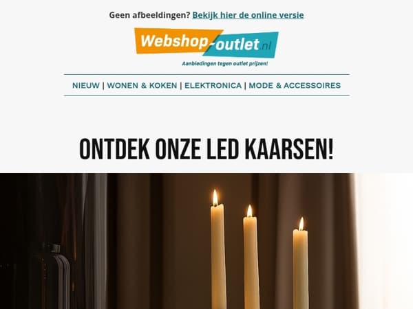 🕯️ Sfeervol wonen: LED kaarsen nu extra voordelig!