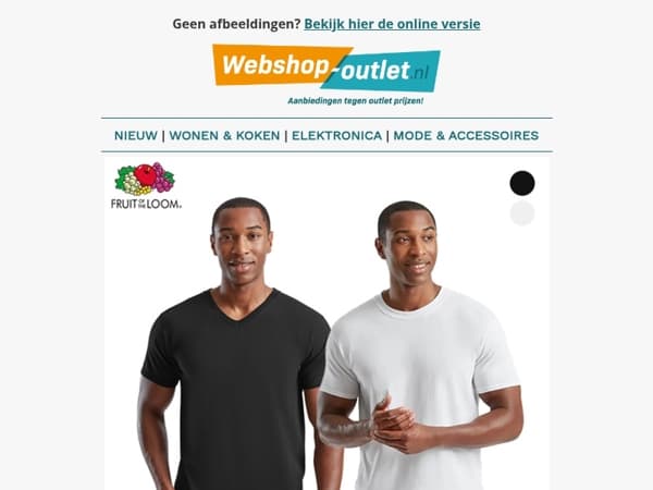 Fruit of the Loom T-Shirts / Mario Russo Polo's / Brend Tafellamp / Mario Russo Bodywamer / Jack & Jones Dames T-Shirts