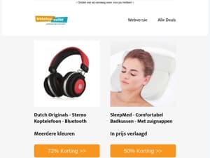 Badkussen van Sleepmed / Koptelefoon van Dutch Originals - In prijs verlaagd
