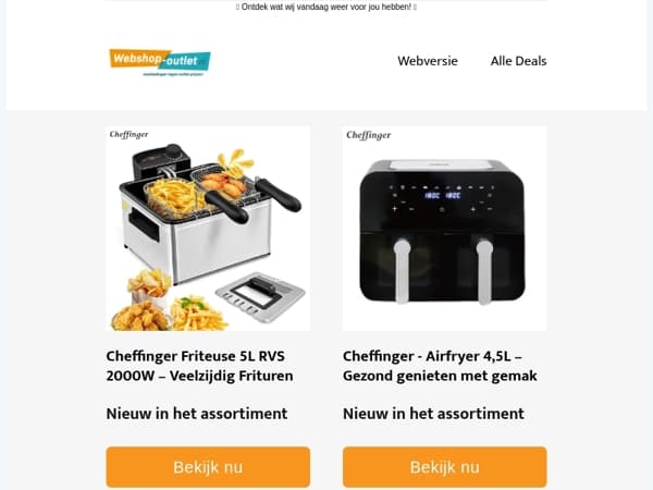 Cheffinger voor in de Keuken - Nieuw in het assortiment