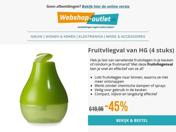 Fruitvliegjes in je keuken? Niet met dit slimme hulpmiddel!